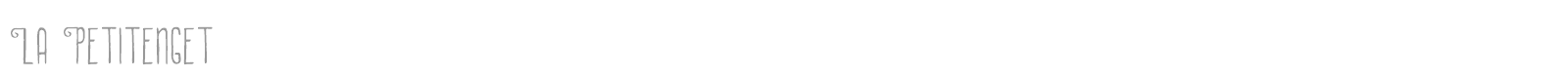 La Petitenget font preview